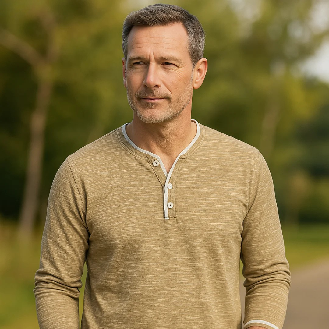 Asher™ | Vårstilren V-ringad Långärmad Skjorta