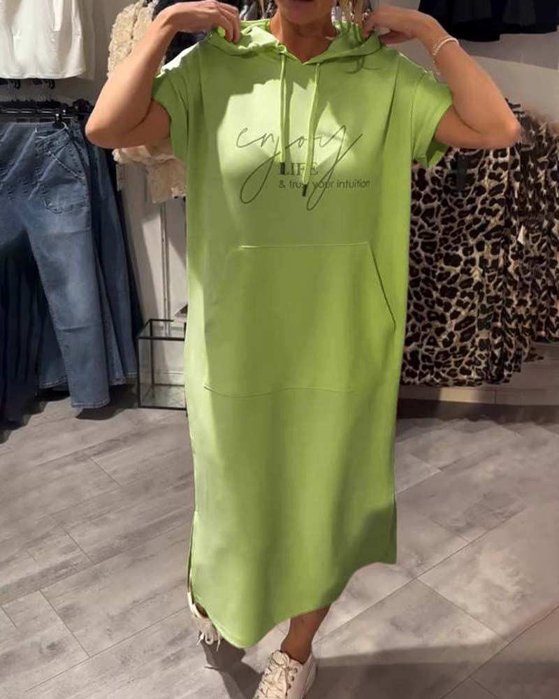 Sofia™ | Ledig hoodieklänning