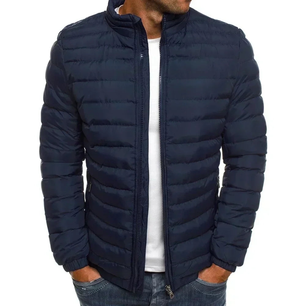 Albertâą | Streetwear Stil Tjock och Varm Dragkedja Vardaglig Jacka