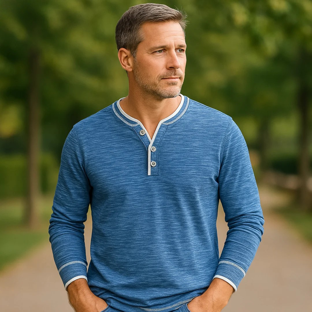 Asher™ | Vårstilren V-ringad Långärmad Skjorta