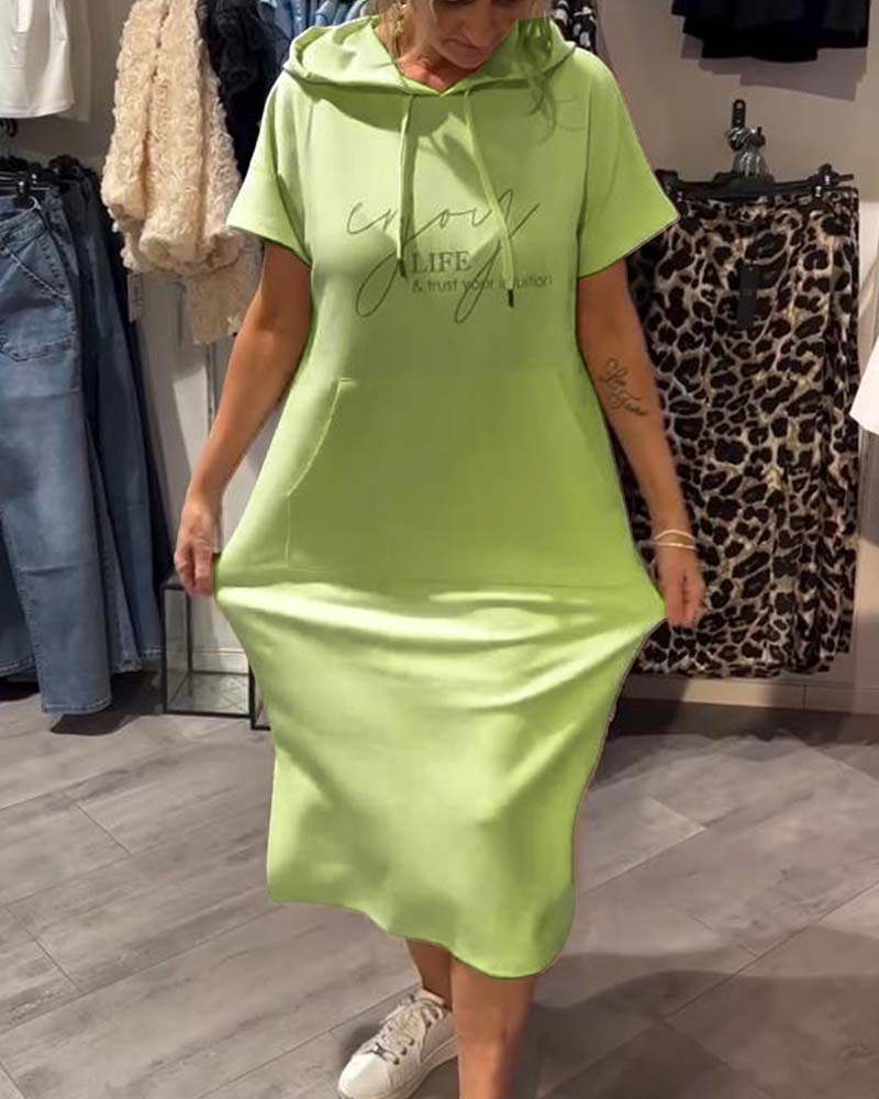 Sofia™ | Ledig hoodieklänning