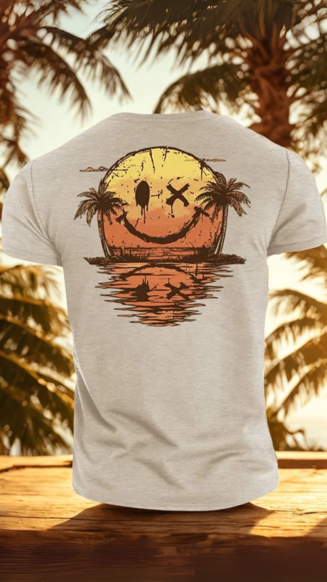 Justin™ | shirt med Smiley Zee-tryck för sommaren