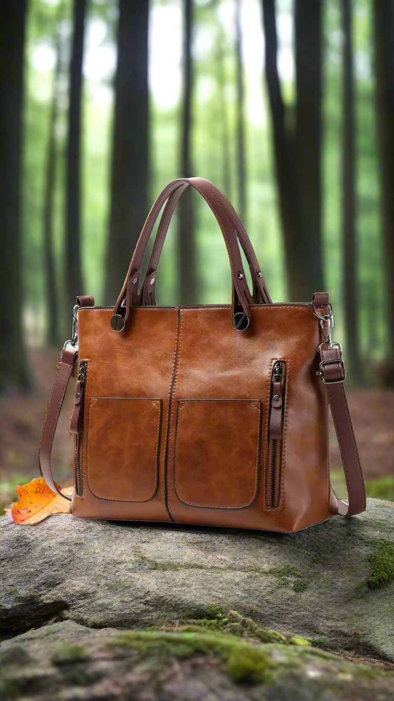 Isabella™ | Läderaxelväska