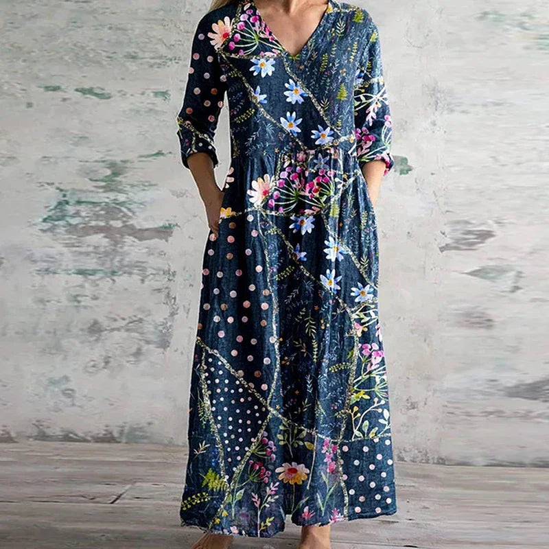 Aisling⹠| Elegant SommarklÀnning i Hög Kvalitet med Blommigt Mönster