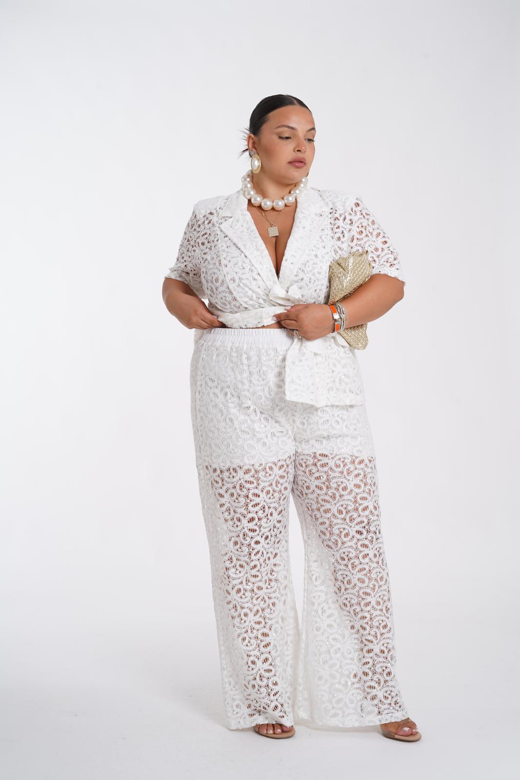 Romana™| Vit blomklänning