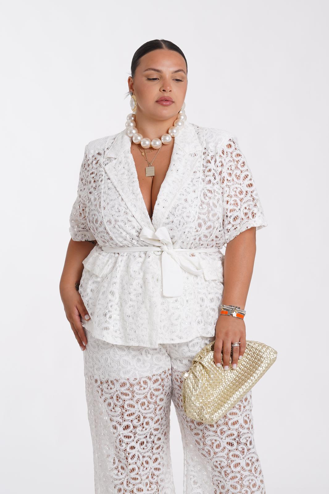 Romana™| Vit blomklänning