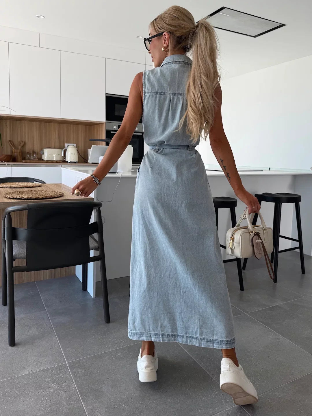 Kyra™ | Maxi Denim Dress