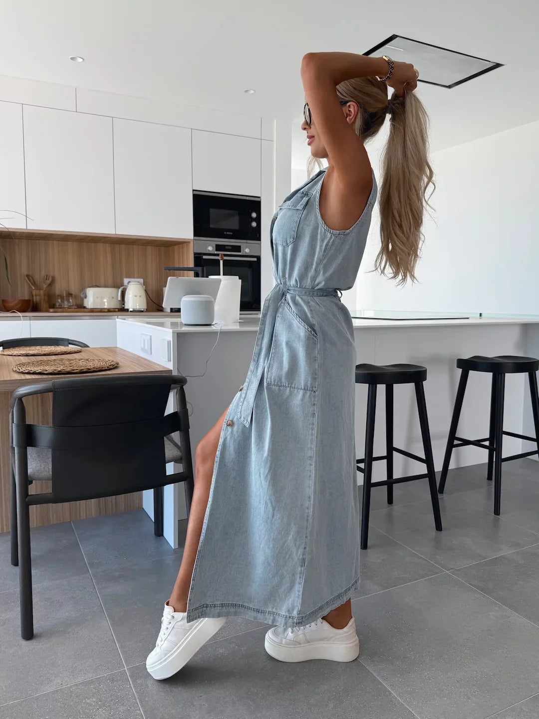 Kyra™ | Maxi Denim Dress