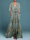 Sofia™ |  Robe Longue Élégante à Fleurs