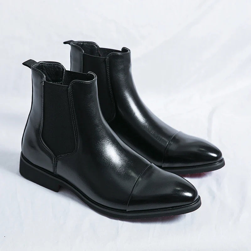 Giovanni™ | Carracci Francesco Leather Chelsea Boots