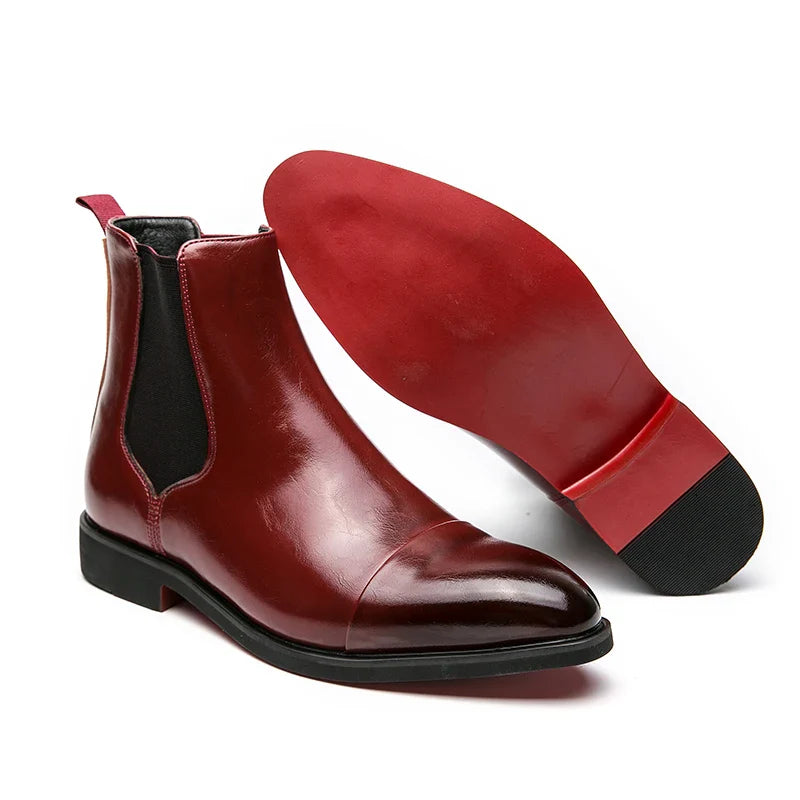 Giovanni™ | Carracci Francesco Leather Chelsea Boots