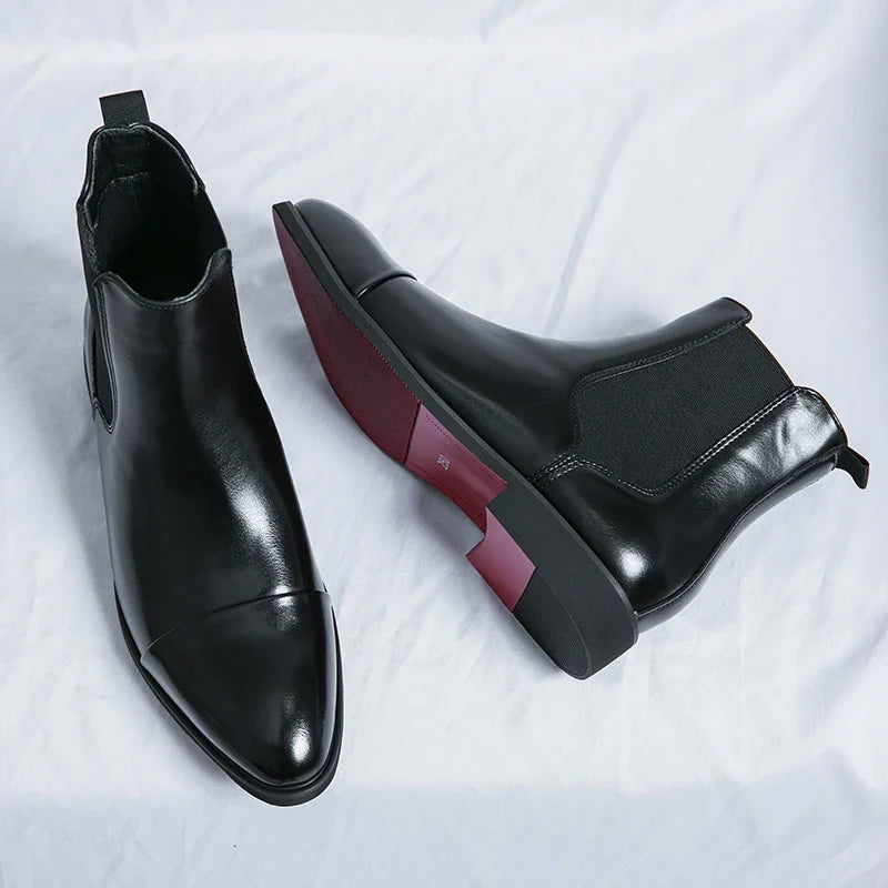 Giovanni™ | Carracci Francesco Leather Chelsea Boots