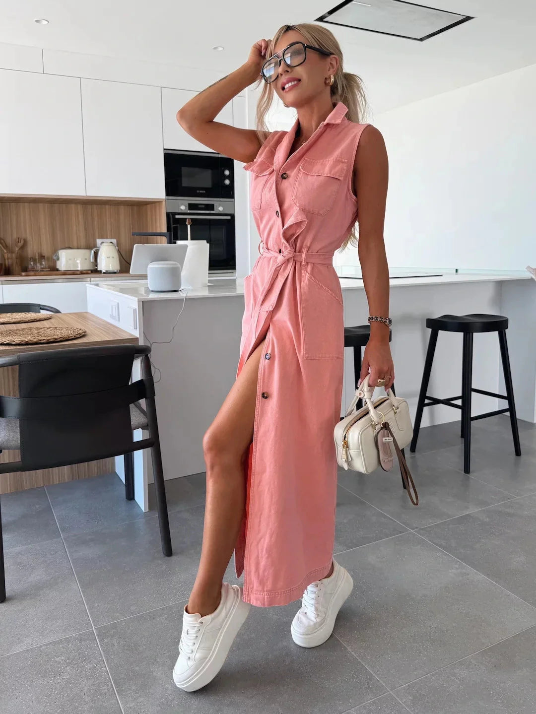 Kyra™ | Maxi Denim Dress