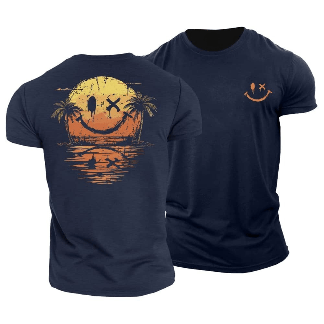Justin™ | shirt med Smiley Zee-tryck för sommaren